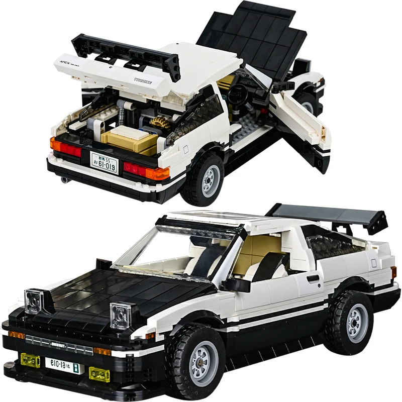 

AE86 Speed Drift Racing Car Vehicle Building Blocks MOC City High-tech Mechanical Model Bricks Set Children Toys Gifts 1234+pcs