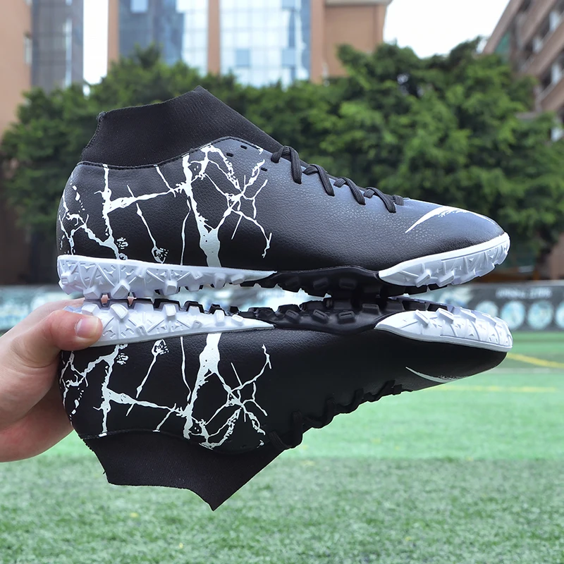 

Мужская футбольная обувь TF/FG, футбольные бутсы, Уличная обувь с высоким голенищем, взрослая футбольная обувь, тренировочные спортивные крос...