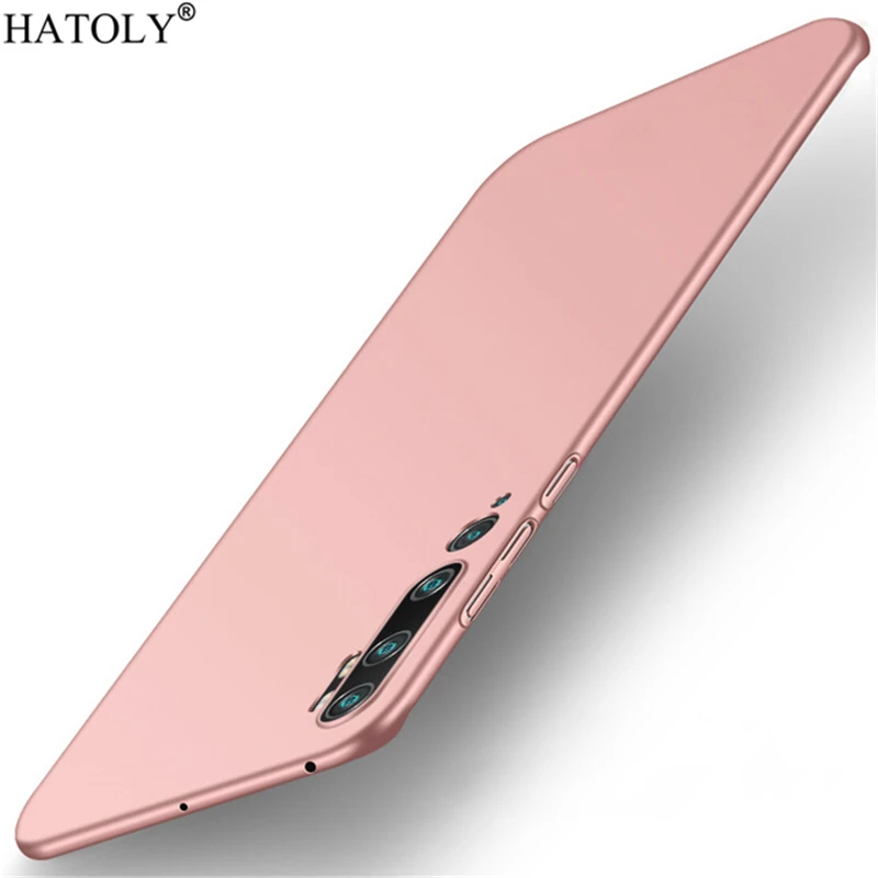 Rosegold Для Xiaomi mi Note 2 Чехол Note 8 10 CC9 Pro тонкий гладкий и ультра-тонкий PC телефон задняя крышка для Xiao mi Red mi 7A 8A чехол Funda - Цвет: Rosegold