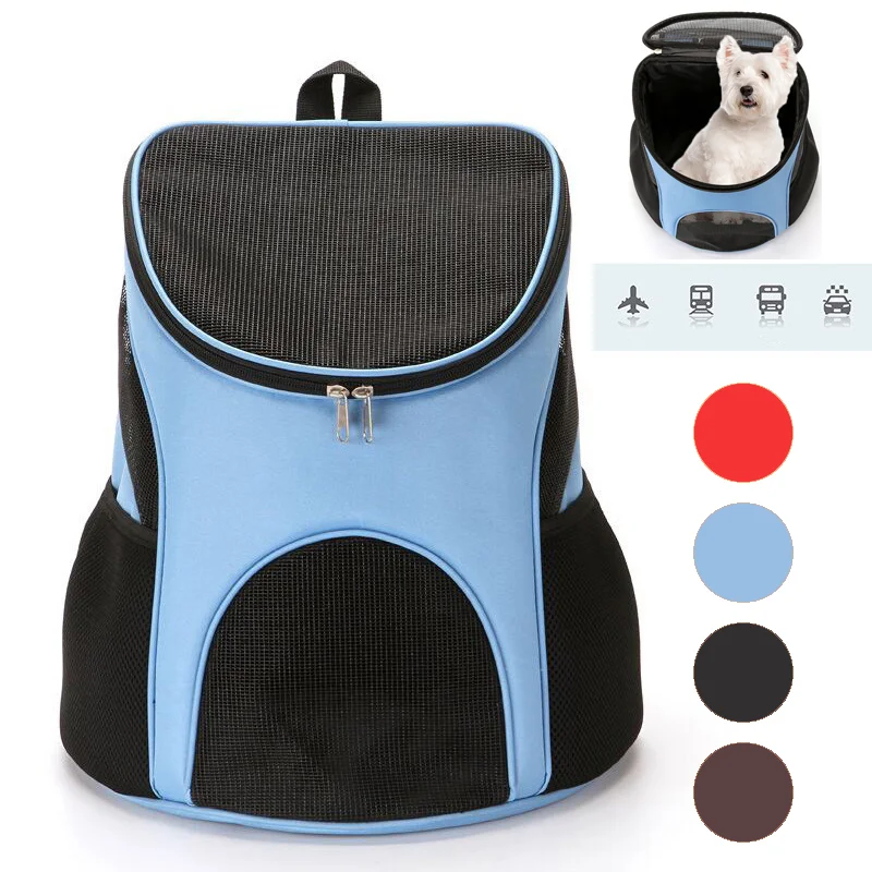 

Складная переноска для домашних животных, уличный сетчатый рюкзак на молнии для собак и кошек