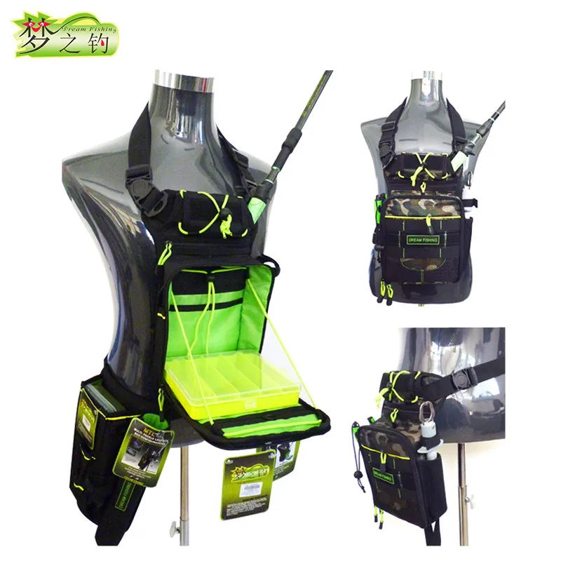 

Рыболовная Сумка DREAM FISHING 17*6*22 см, рыболовная сумка большой емкости 17,5*15,5*3,5 см, водонепроницаемая многофункциональная поясная сумка для прим...