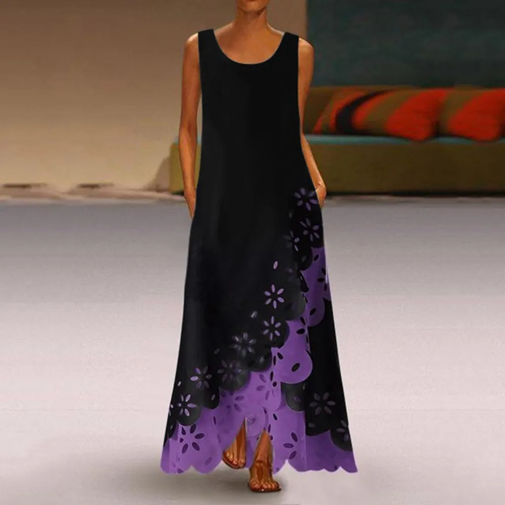 Женское длинное платье в горошек MISSOMO пляжное летнее для вечеринки лето 2019 |