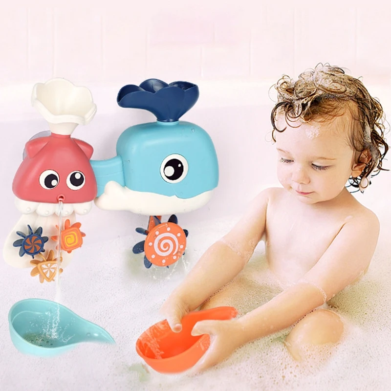 

Игрушка для ванны с водяным звуком, детские игрушки для игр в воде и душе, подарки для мальчиков и девочек 1, 2, 3 лет, Детские Игрушки для ванны,...