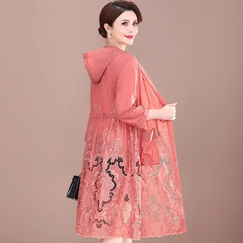 

Женская ветровка с капюшоном, тонкая куртка для защиты от солнца, 5XL, 2022