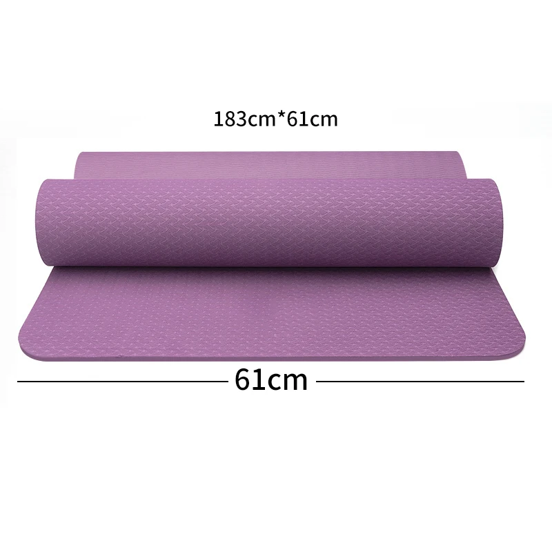 Новый нескользящий коврик для йоги из ТПЭ спортивные коврики упражнений фитнеса
