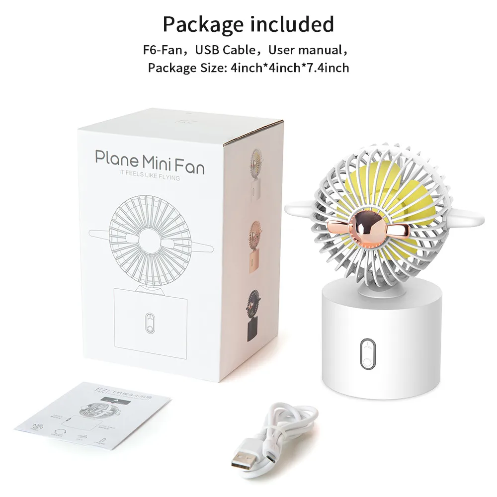 Портативный электронный Usb-вентилятор Настольный портативный мини-вентилятор с