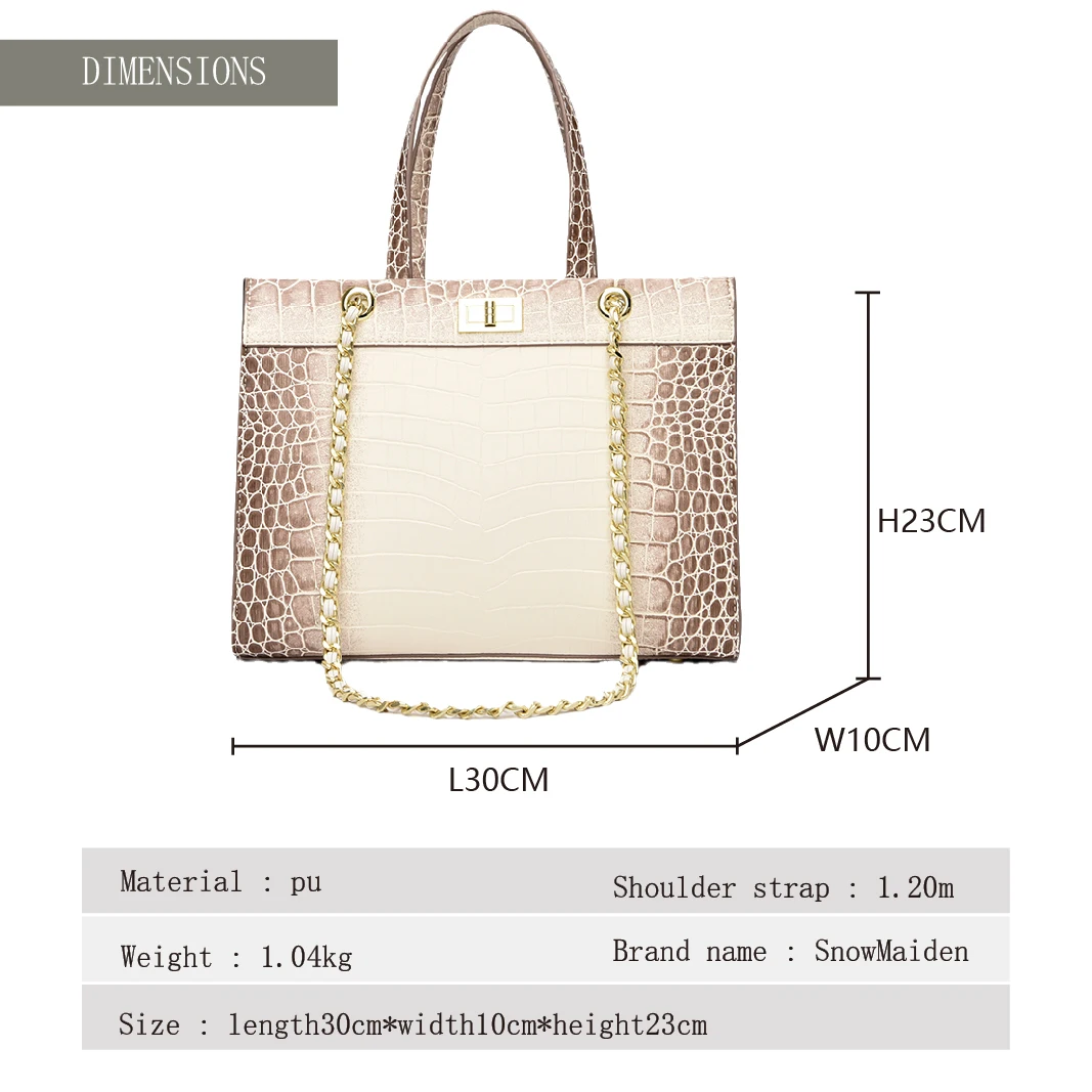 

Himalayan Leather Handbag Large Capacity High Quality Material Women Handbag Fashion Luxury Shoulder Bag for Travel Tote Bag