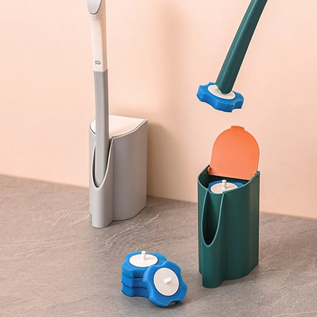 

Disposable Toilet Brush Without Dead Angle Cleaning Tools Household Long Handle Cleaner Brush Bathroom Accessories For Toilet