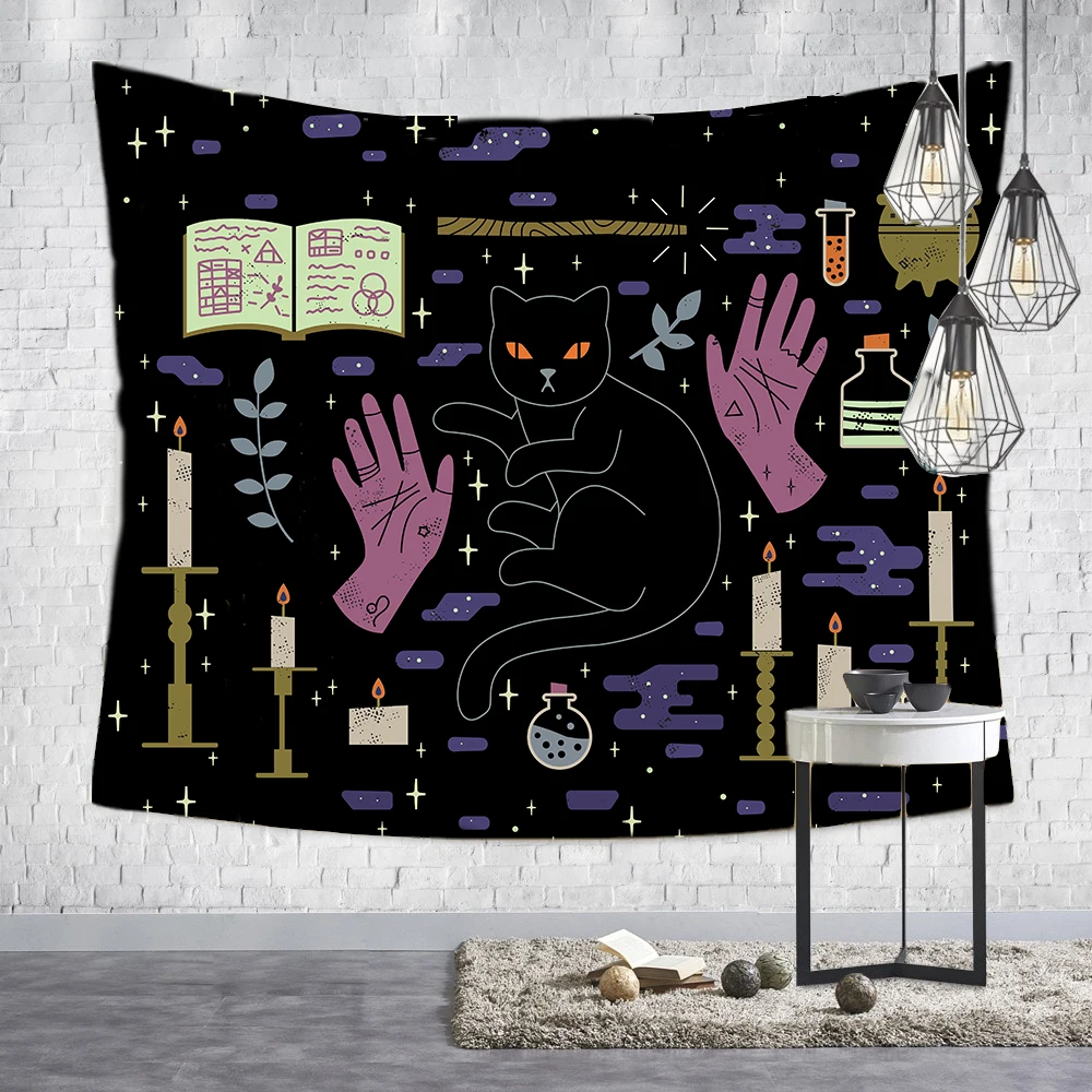 Style3 Loartee Witchcraft Ouija ручной гобелен Psychic Magic Astrology Comics Богемный Хиппи divination домашний навесной декор для стен ковер - Цвет: Style3