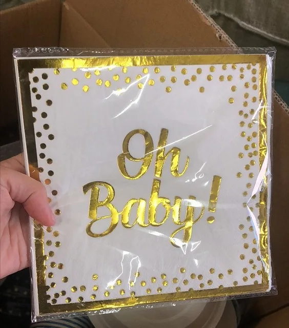 8 шт./компл. с надписью Oh Baby Посуда украшения Пол раскрыть Shower вечерние День