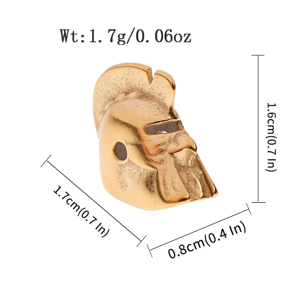 1 шт./лот декоративные бусины в форме механического куриного головного шлема