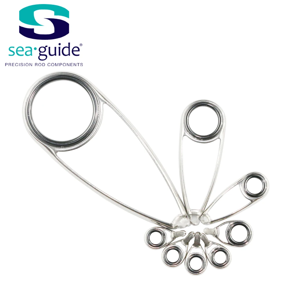 SeaGuide 6 1g LS кольцо из нержавеющей стали 9 шт. в наборе направляющая для спиннинга