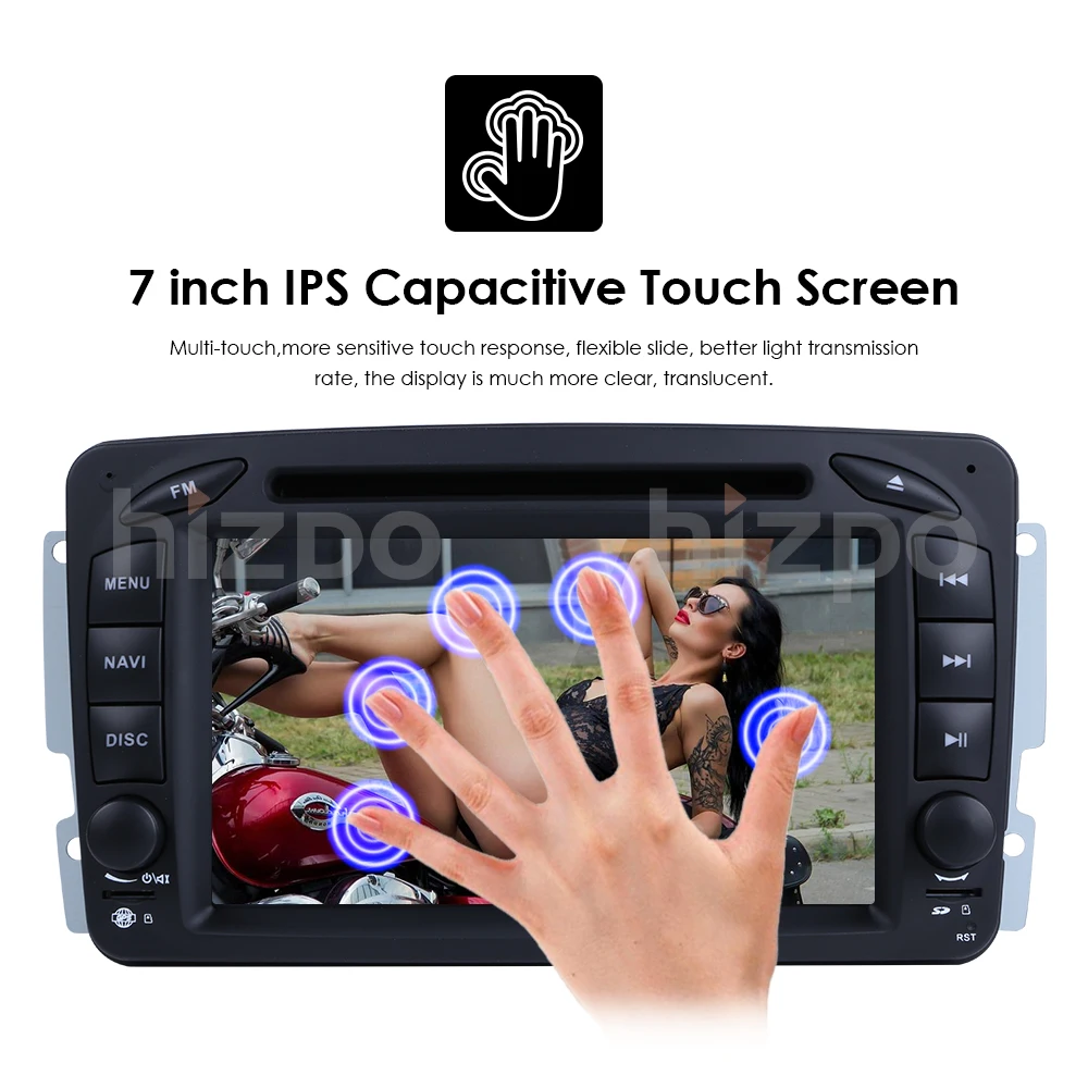 В наличии 7 &quotAndroid 9 1 автомобильный dvd-плеер для Mercedes Benz W209 W203 W463 Viano W639 Vito Wifi 4G GPS