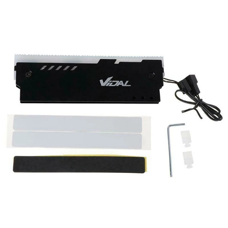 2 шт. Desktop Memory Оперативная память RGB теплоотводящий кулер оболочки Алюминий