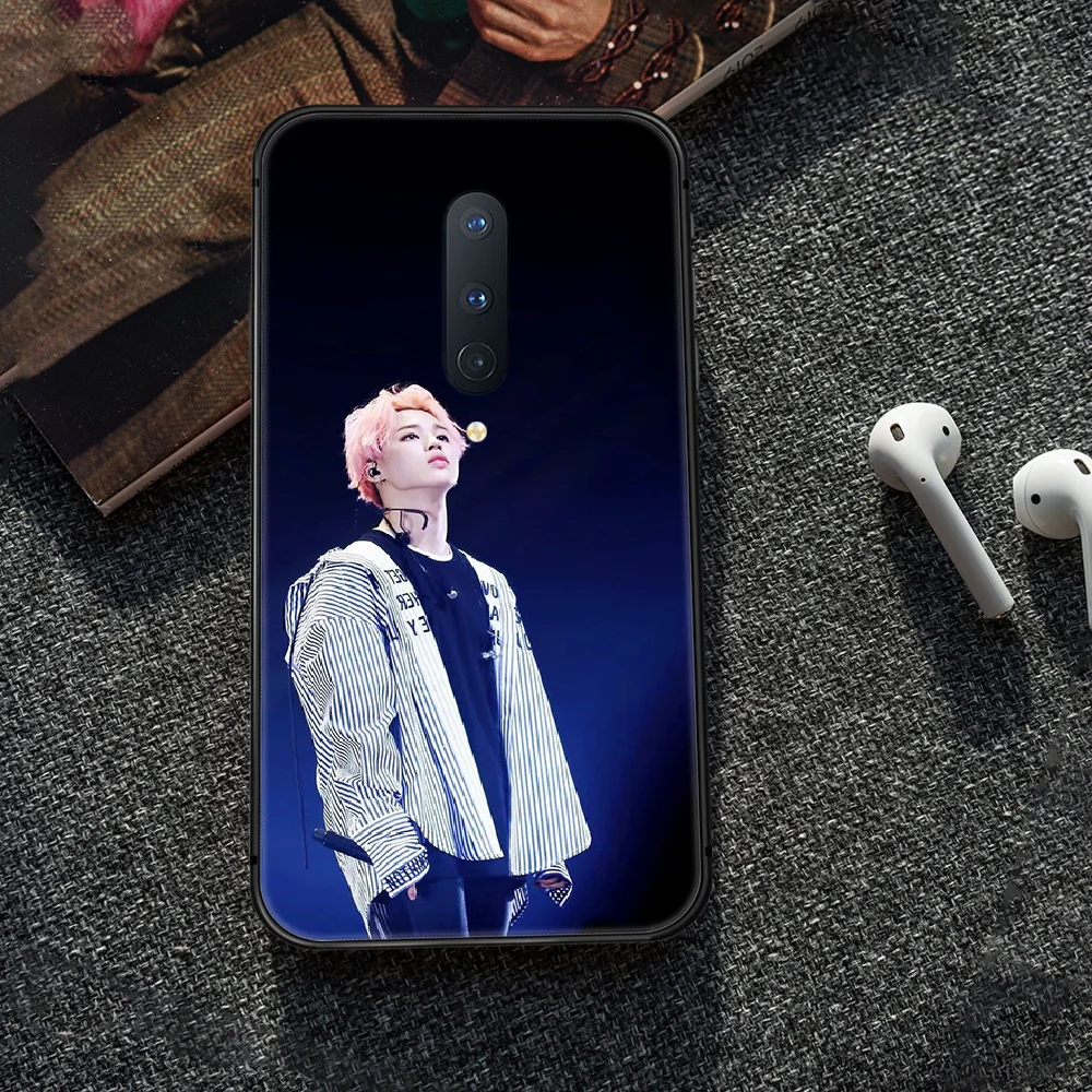

Bangtan Boys JiMin Phone Case Cover Hull For 1+ Oneplus 5T 6 6T 7 7T 8 8T Pro black Cell 3D Funda Fashion Shell Tpu Hoesjes
