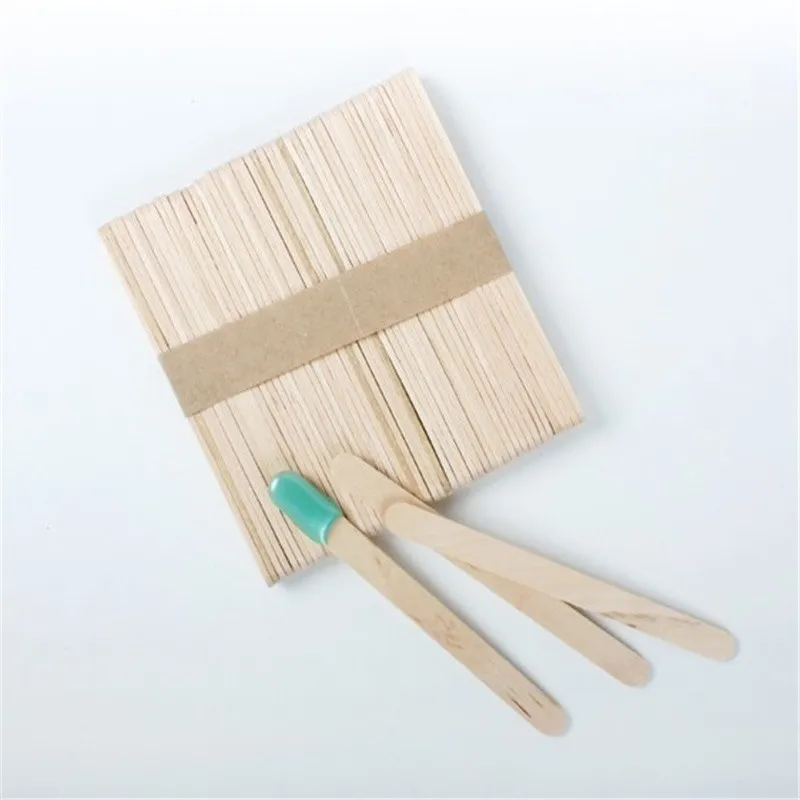 

50/100PCS Woman Wooden Body Hair Removal Sticks Wax Waxing Disposable Sticks Beauty Toiletry Kits Wood Tongue Depressor Spatula