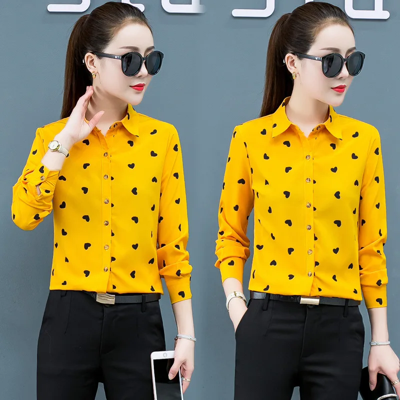 Женская шифоновая блузка с принтом Love белая большого размера базовые идеальные