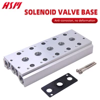 solenoid valve base 4v310 10 is connected with 300m series 2f3f4f5f6f7f8f9f bus bar