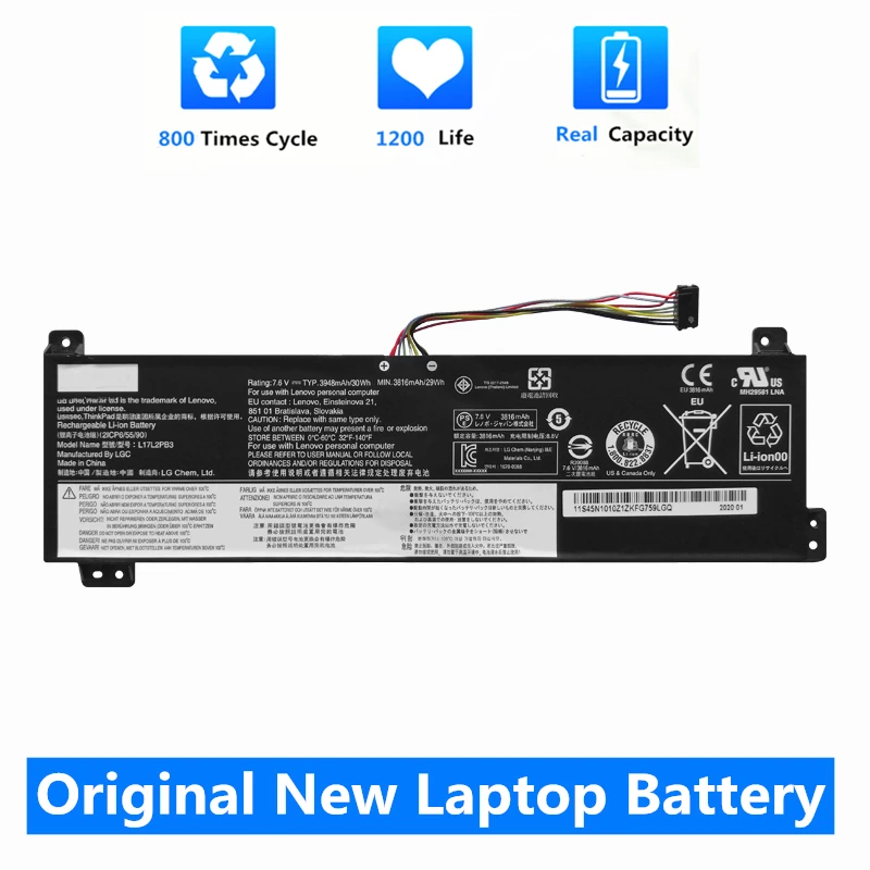 Оригинальный аккумулятор CSMHY L17C2PB3 для ноутбука Lenovo IdeaPad V330-15IKB V530-15IKB L17L2PB3 L17M2PB4