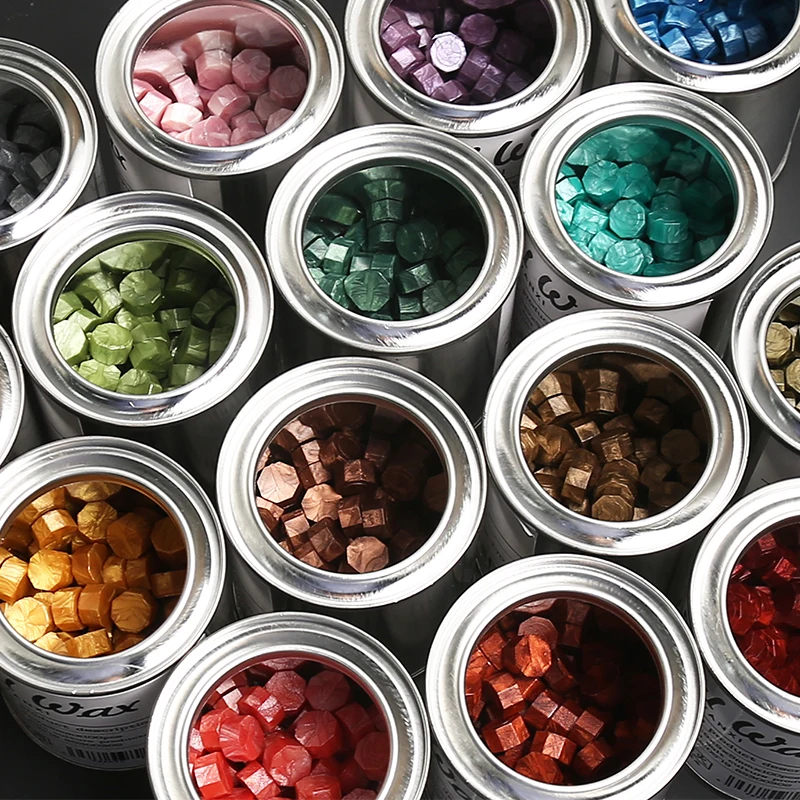 

100 pcs canned seal stamp wax vintage ins wind retro paint wax grain envelope invitation card gift seal printing