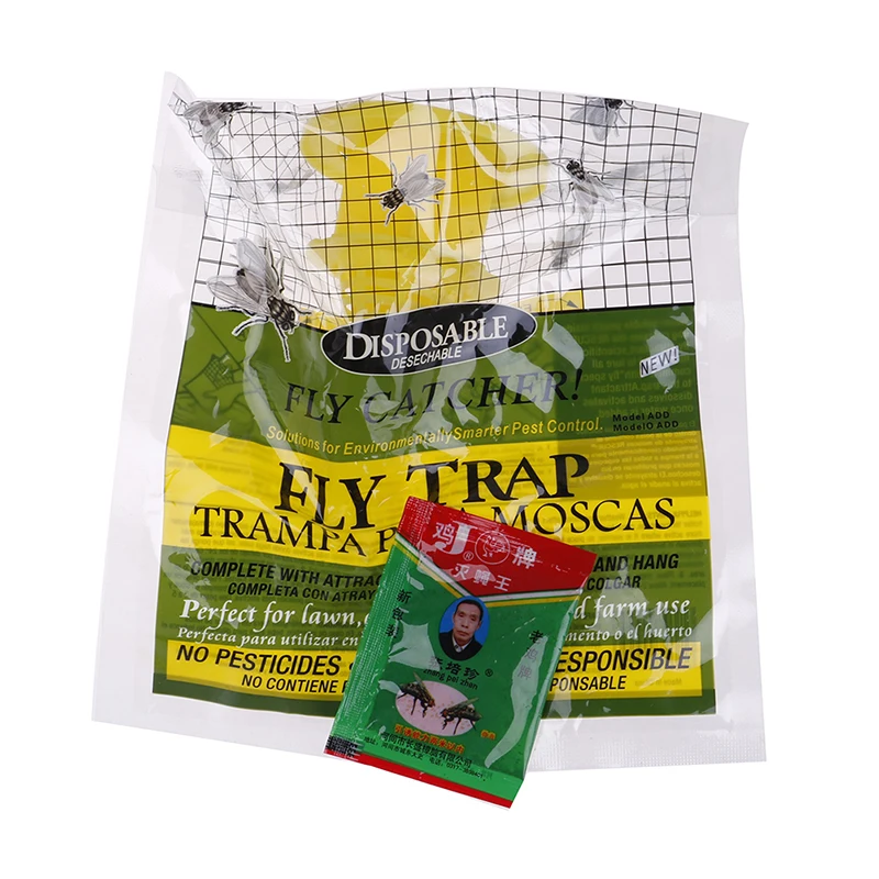 

Pest Catcher Products Disposable Hanging Bait Bag Useful Anti FlyTrap Hanging Fly Attracting Bag Attractant For Outdoor Garden