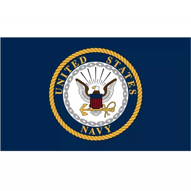 

Флаг 60x90 см/90x15 0 см/120x180 см, логотип морского флота США, морской Орлан, якорь, синий полиэстер, большой флаг с логотипом баннен