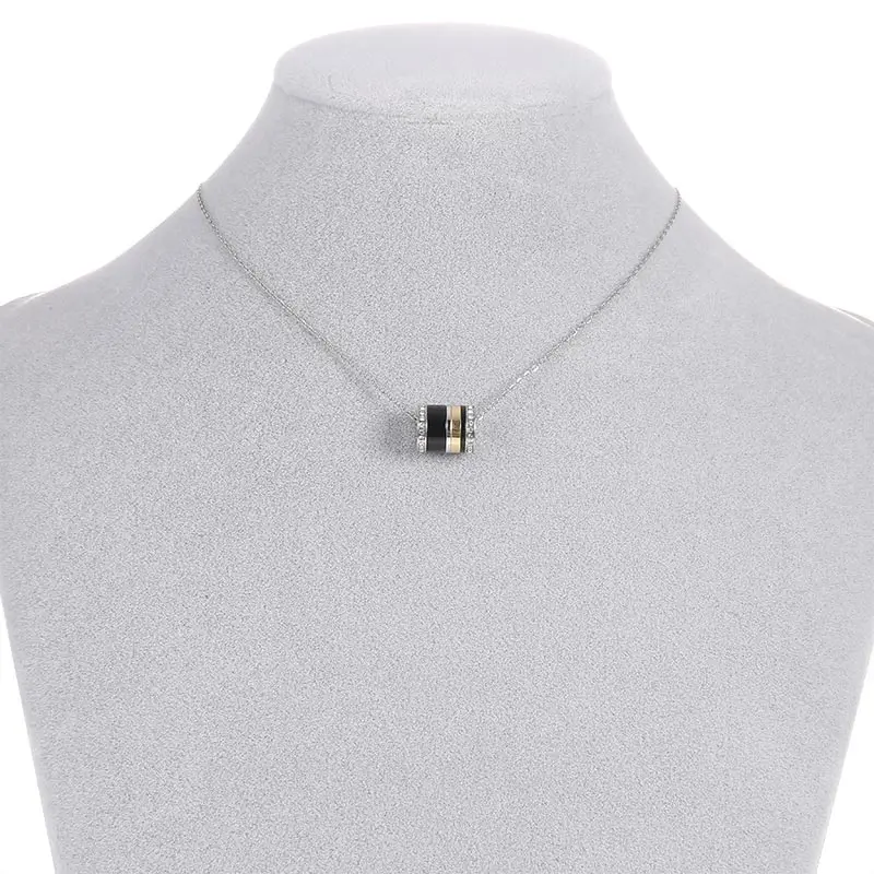 

Cremo Stackable Pendants Necklaces Titanium Steel Fashion Women Spinner Original Stainless Steel Chain Charm Necklace