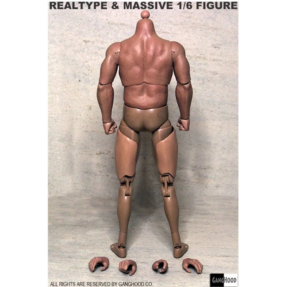 16 soldier ganghood muscular and strong soldier body suitable for villains arnold and other dolls model in stock free global shipping