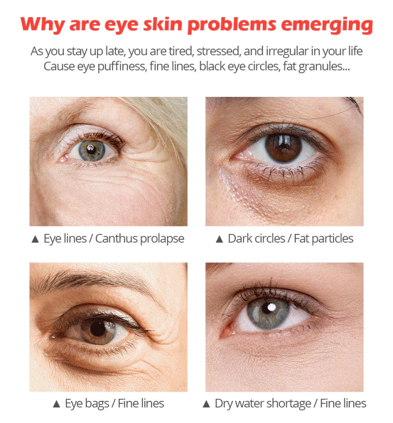 

VIBRANT GLAMOUR Eye cream Peptide Collagen Anti-Wrinkle anti-aging Remover Dark Circles Eye care Against Puffiness Beauty tool
