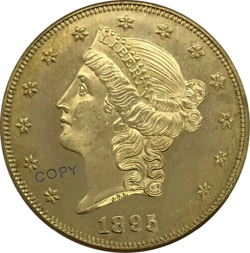 1895 P США 20 двадцати долларов голова свободы двойной Орлан с девизом золотая