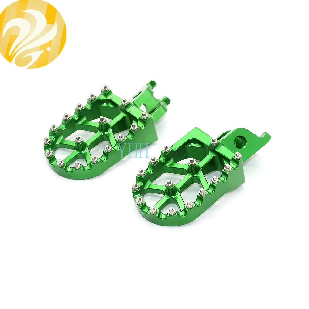 Пара ЧПУ подножки педали Подставки Для Kawasaki KX250F KX450F KX250 KX450 KLX450R KX 250F 450F 250 450 KLX 450R 2008
