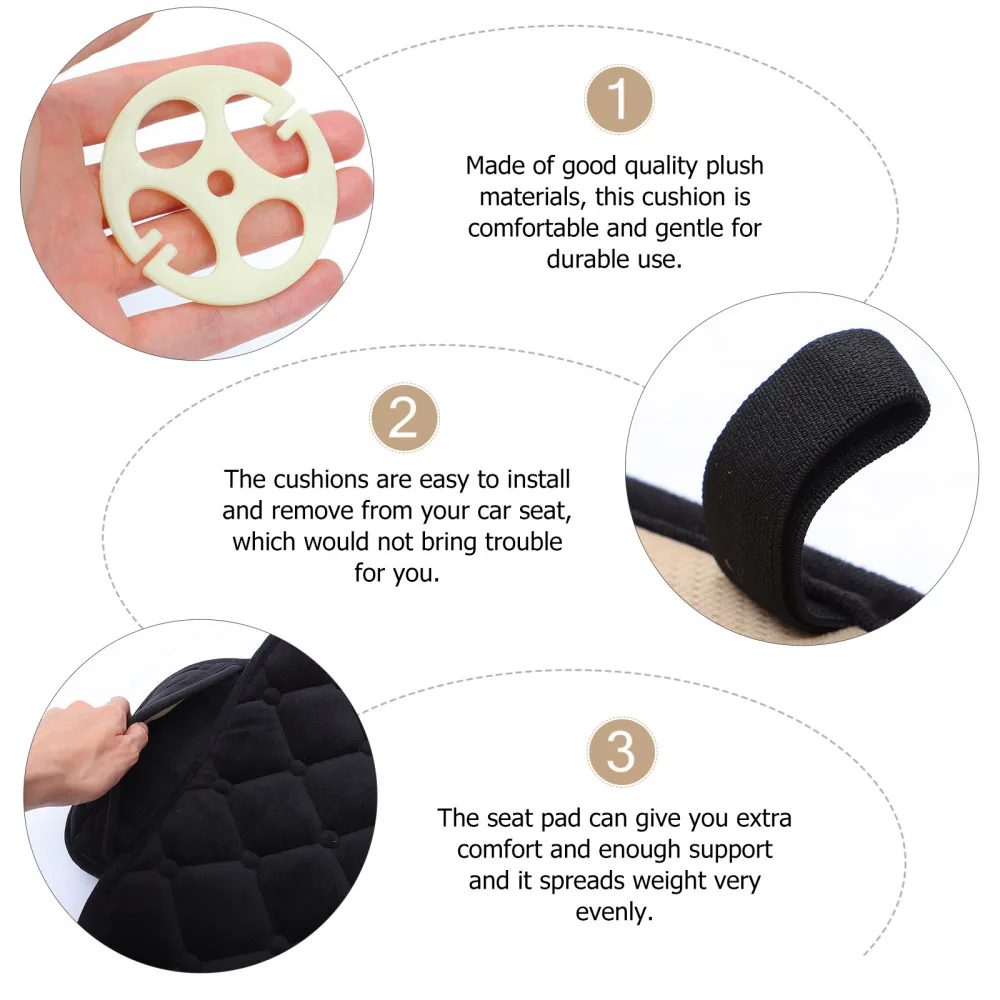 

1 Set Winter Plush Seat Mat Car Seat Cushion Winter Seat Pad Plush Seat Cushions
