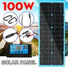 100W с 30A контроллер Панели солнечные 18V гибкие солнечные элементы для автомобиля корабля яхта Батарея Зарядное устройство крыши дома Кемпинг Водонепроницаемый