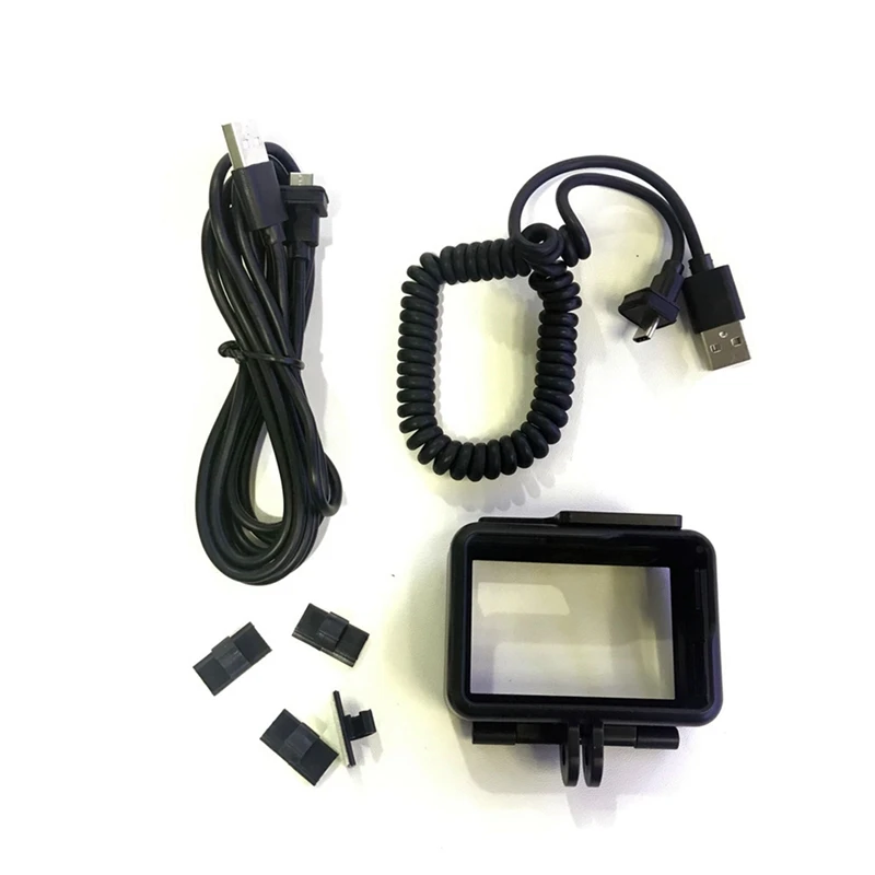 

For SJ10 Pro SJ10X SJCAM Black Frame Kit Set Accessories with Motorcycle Recharge Cable Supports Charging