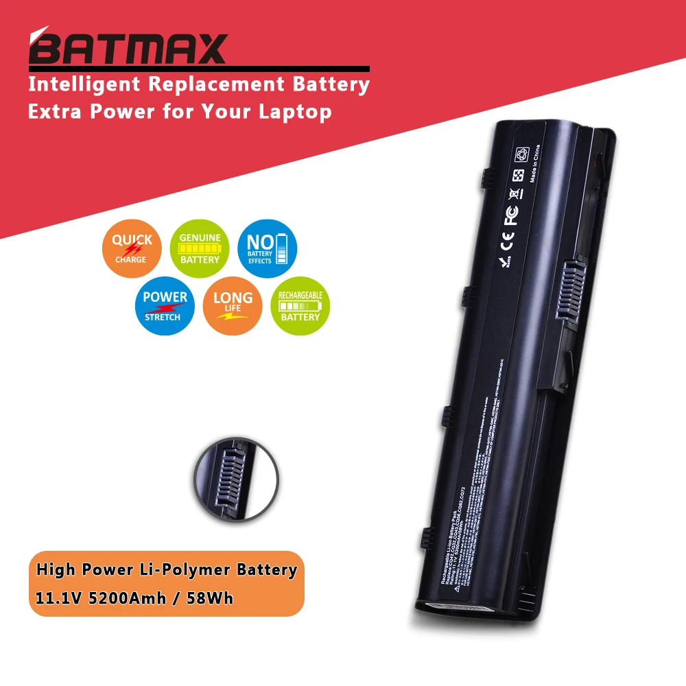 Аккумулятор для ноутбука Batmax DM4 5200 мАч HP Pavilion DV7 DV3 DV5 DV6 G32 G62 G42 G6 G7 Compaq Presario CQ42 CQ32 CQ43