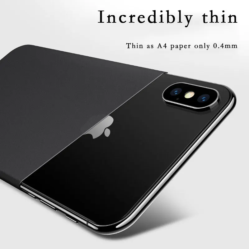 Чехол для iPhone 11 Pro Max 0 3 мм ультра тонкий PP Coque Fundas Xr Xs защитный чехол на заднюю