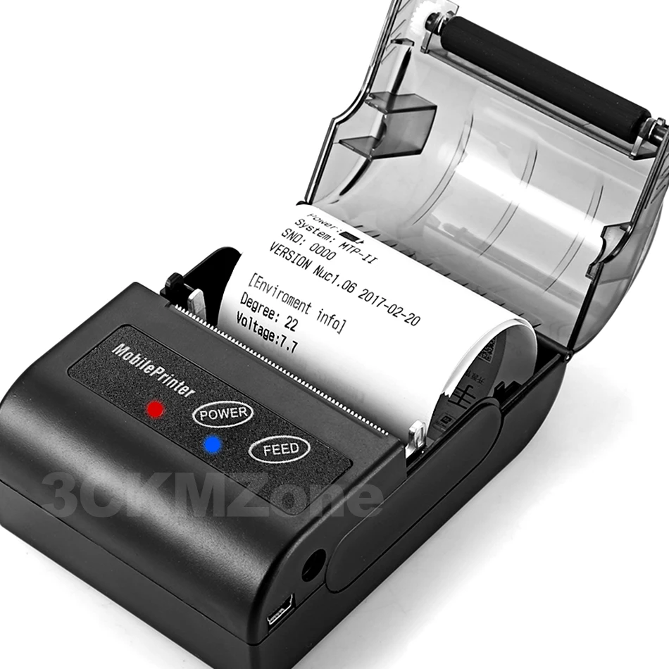 Принтер USB buetooth Термальный чековый бесплатное приложение для мини принтера 58 мм