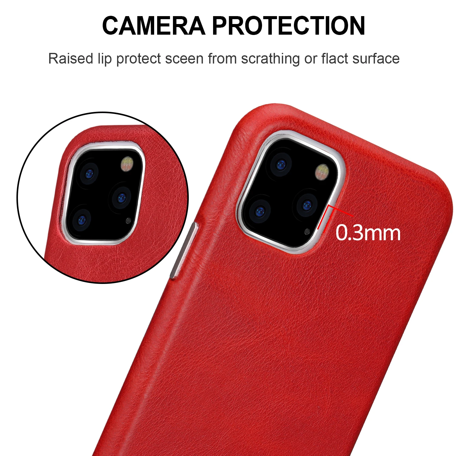 Jisoncase кожаный чехол для iPhone 11Pro MAX, ультра тонкий чехол из натуральной кожи, противоскользящий мягкий захват, устойчивый к царапинам чехол