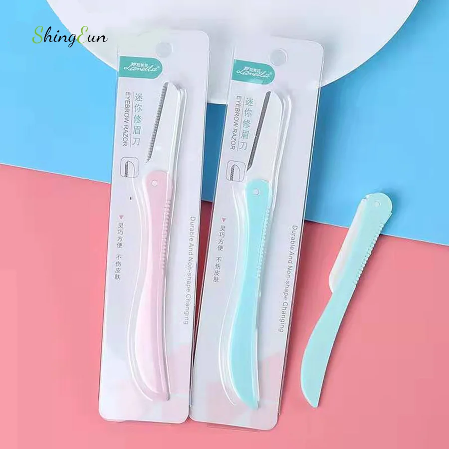 Складная бритва для бровей с защитной сеткой женщин инструмент макияжа |