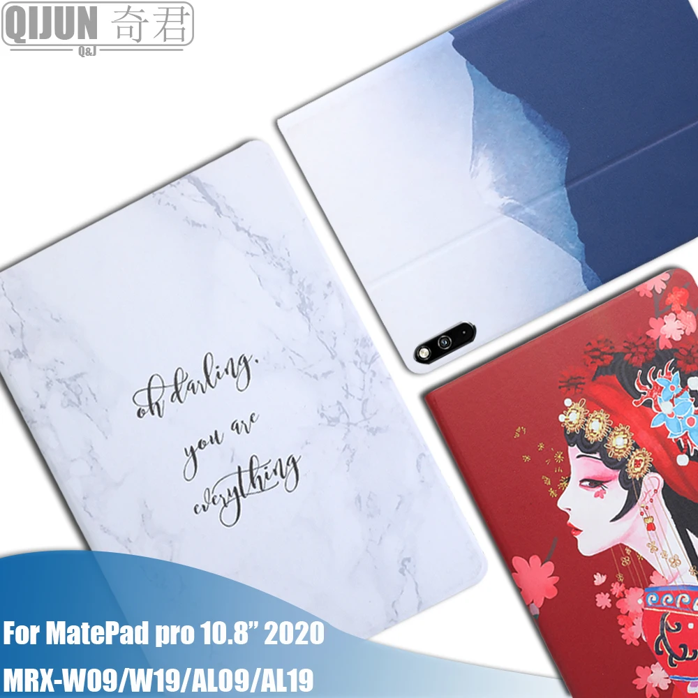 

tablet flip case for Huawei Matepad pro 10.8 protective Stand Cover Silicone soft shell painting funda for MRX-W09 W19 AL09