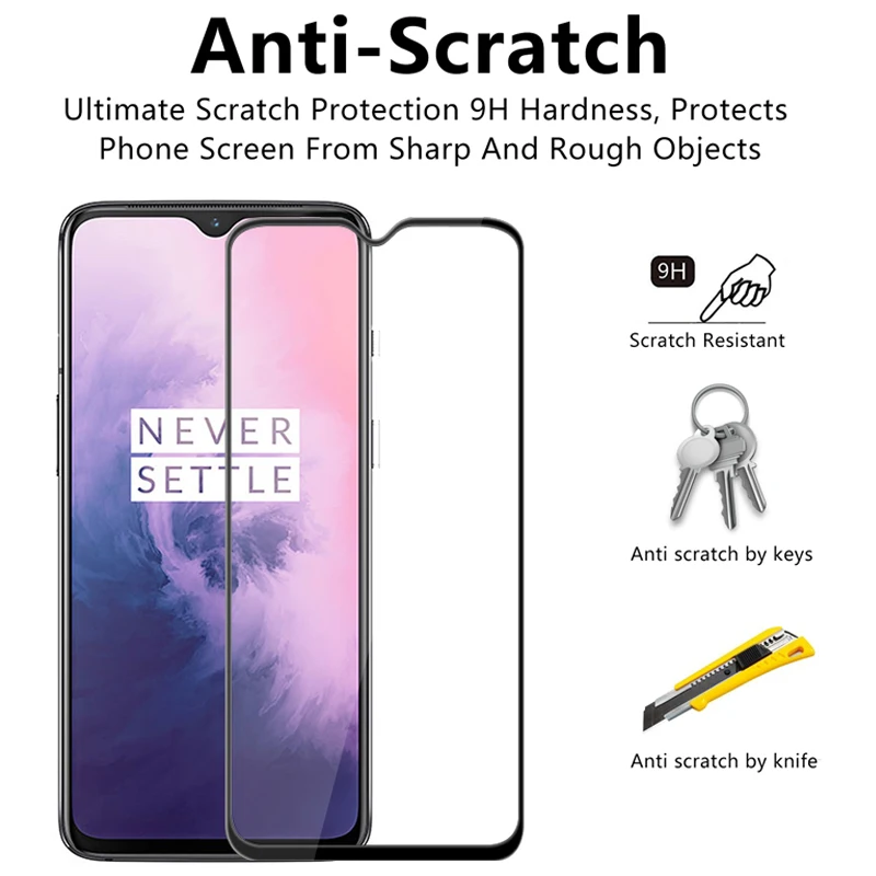 3 в 1 закаленное cтекло Oneplus 7 Pro 7Pro kамера One Plus защитное на стекло ван плас про для