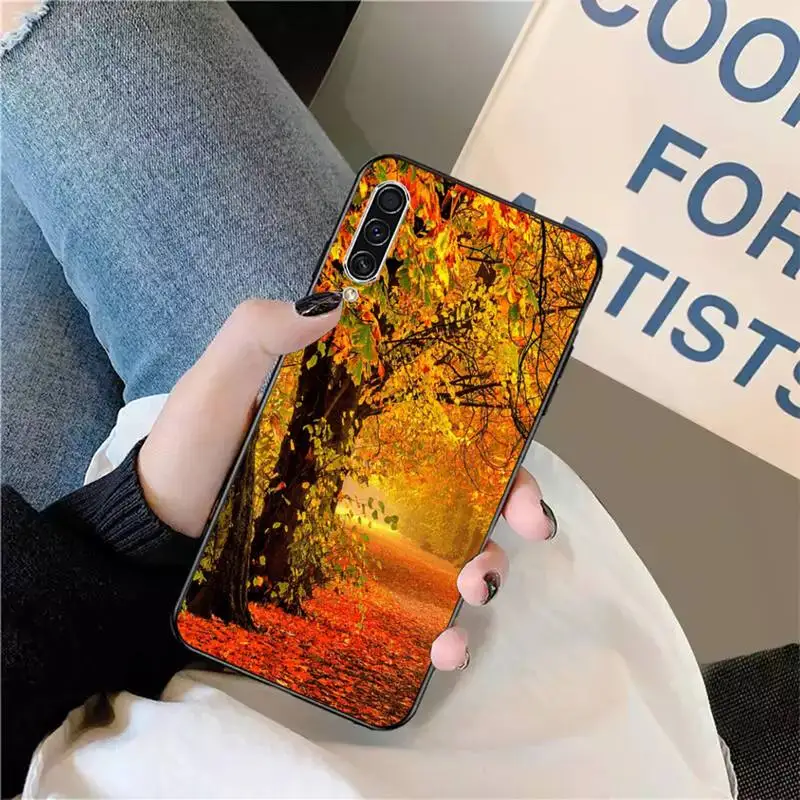 

Autumn Breeze Fallen leaves Phone Case For Samsung galaxy S 9 10 20 A 10 21 30 31 40 50 51 71 s note 20 j 4 2018 plus