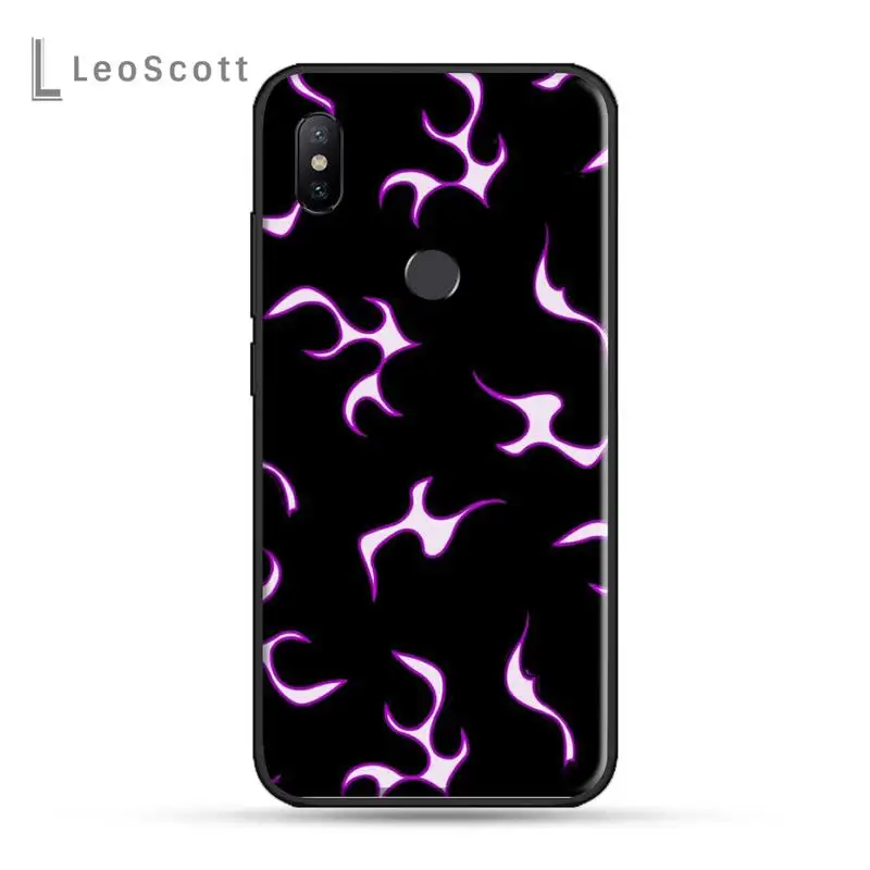 Мягкий Силиконовый ТПУ чехол с рисунком пламени в клетку для телефона Xiaomi Redmi 4x5