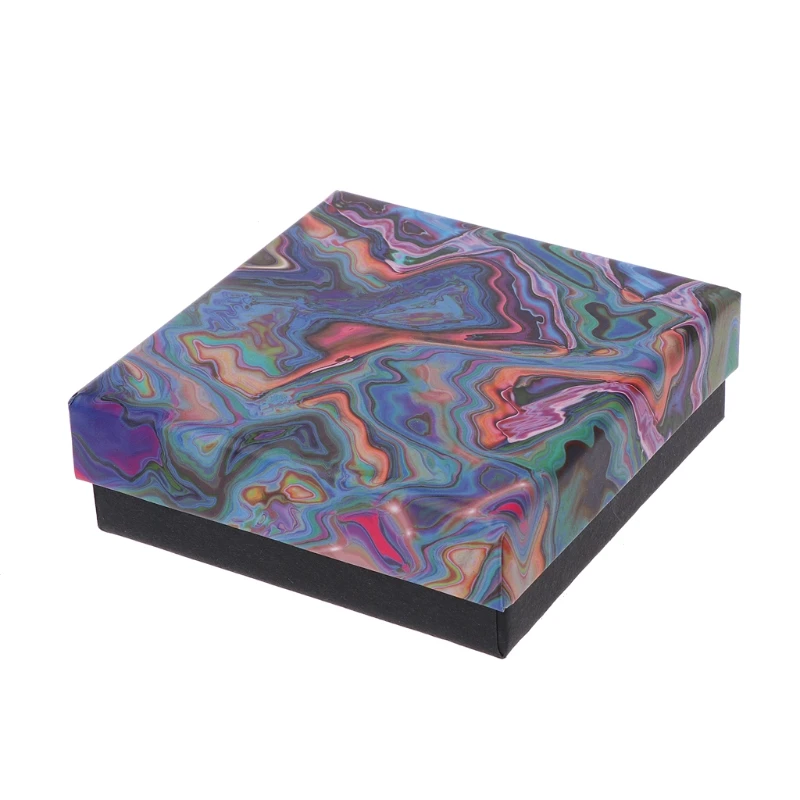 

Подарочная коробка для ювелирных изделий со съемной ватной панелью, ожерельем, браслетом, кольцом, витриной коробкой