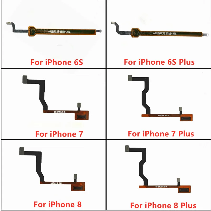 Гибкий кабель ленты коннектора главной платы Fingerprint Home Touch ID Button для замены запчастей iPhone 6 6S 7 8 Plus.