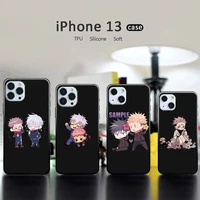 anime jujutsu kaisen phone case for iphone 13 12 11 mini pro xs max xr 8 7 6 6s plus x 5s se 2020