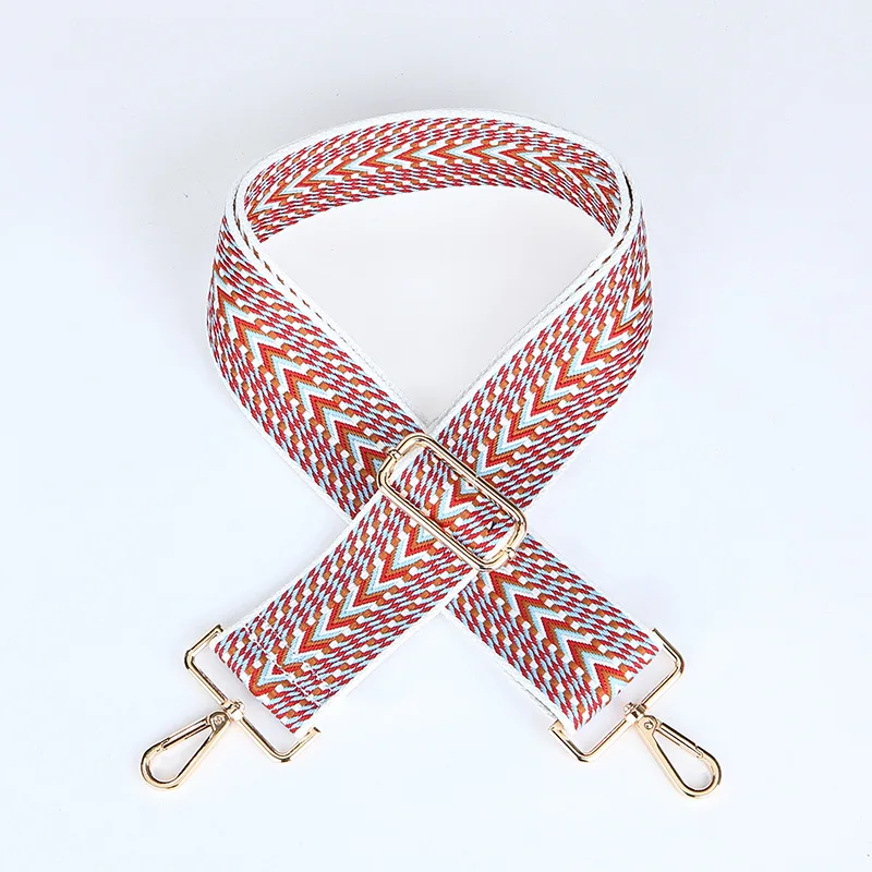 

New Width 3.8cm Adjustable Women Shoulder Strap Ethnic Style Color Wild Backpack WithMessenger Bag Strap