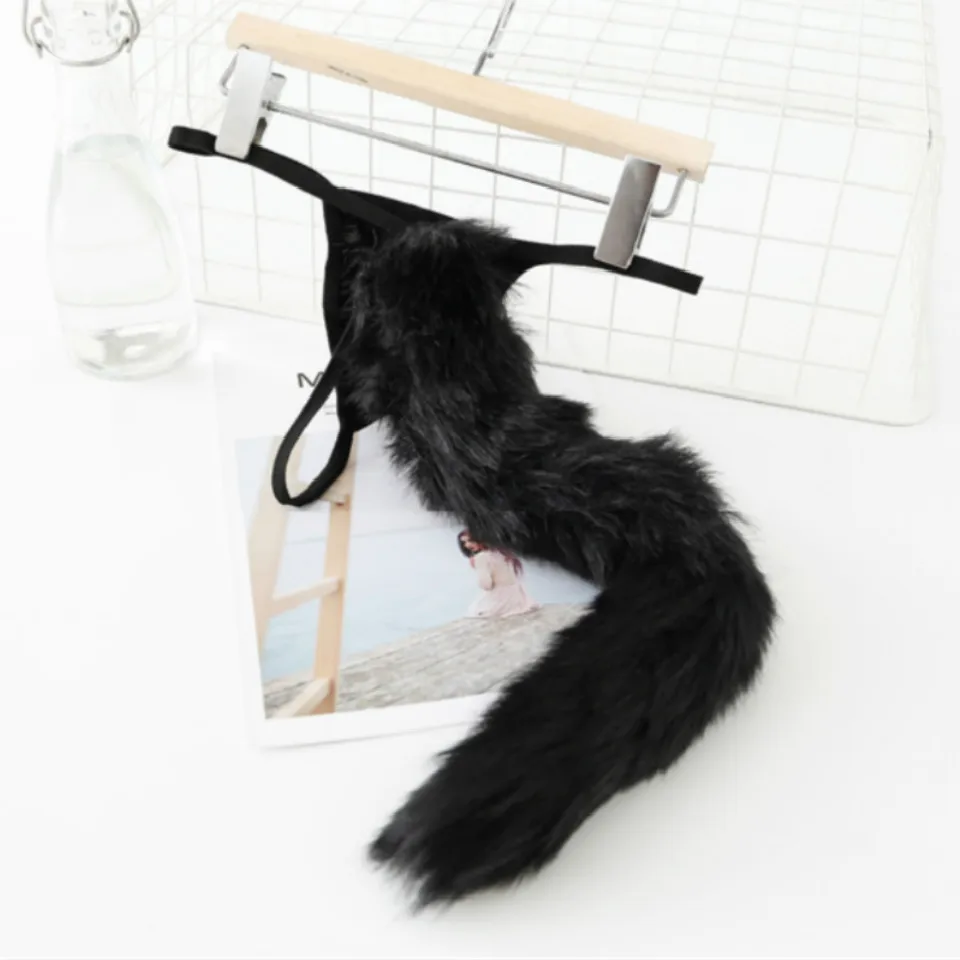 Каваи лисий хвост сексуальные игрушки стринги panies целомудрия Милые для женщин