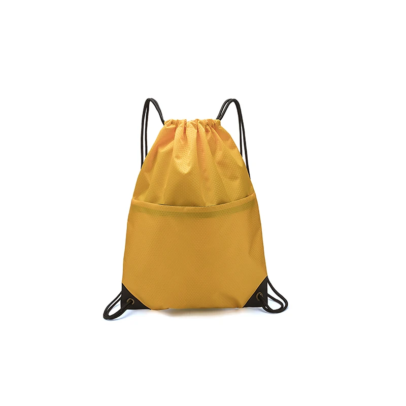 yellow without logo 3 шт., Пользовательский логотип на шнурке, полиэфирные сумки, рекламные, на заказ, напечатанные логотипы, спортивный рюкзак, Cinch Sack для детей, девочек, мальчиков, DB68 - Цвет: yellow without logo