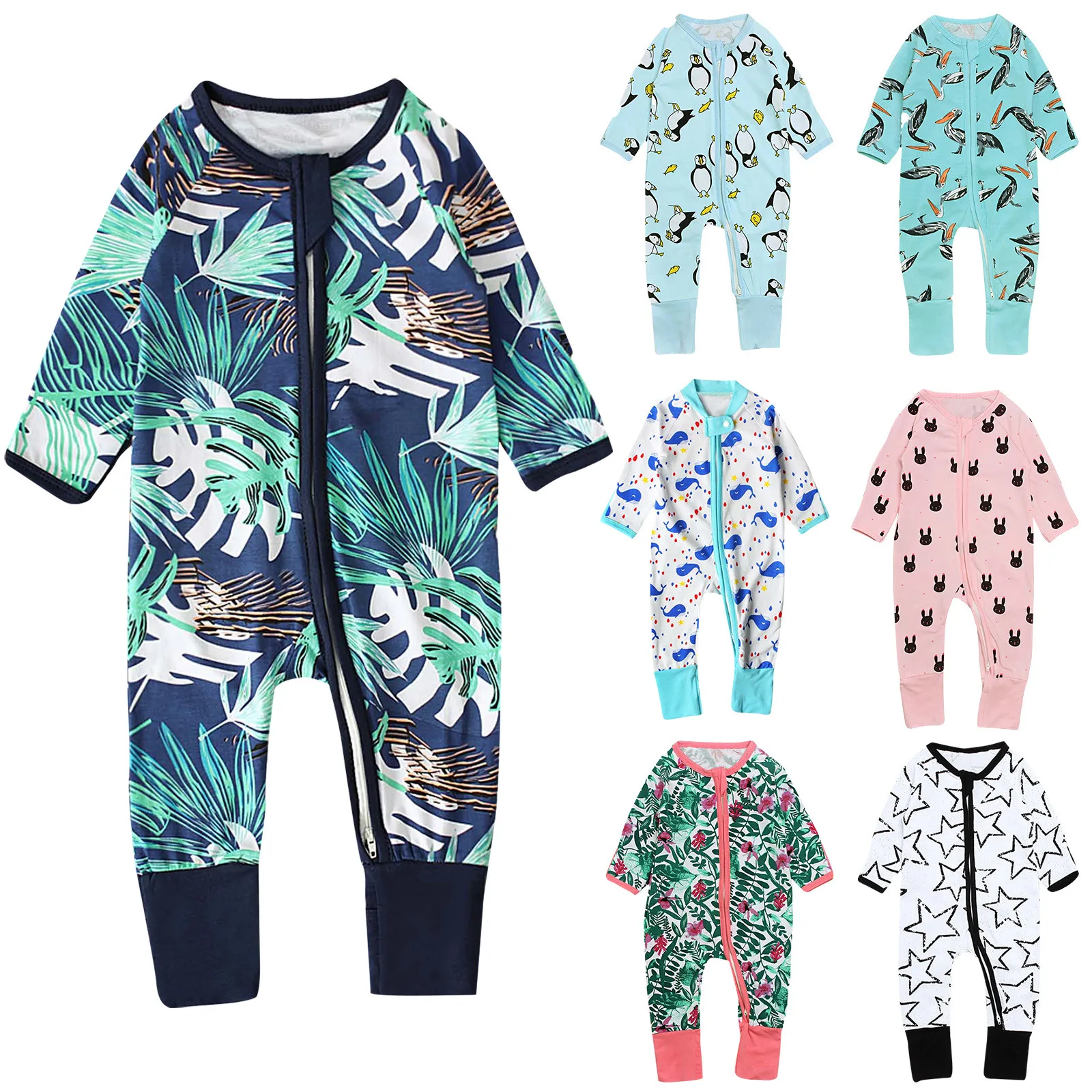 

Newborn Baby Boys Girls Long-sleeve Cartoon Romper Jumpsuit Clothes Outfits Fashion Baby Clothes Recien Nacido Детская Одежда